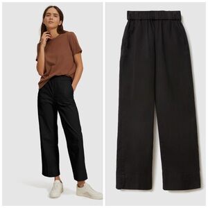 Everlane The Easy Pants Organic Cotton in Black with Elastic Waist